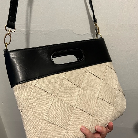 JustFab Summer Evening Canvas Pouch Purse Handbag NWOT - Picture 9 of 10